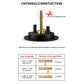 Round Pocket Door Lock for Interior Sliding Doors