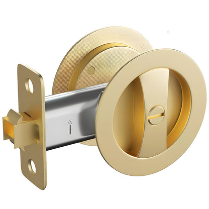 Round Pocket Door Lock for Interior Sliding Doors