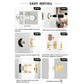 Round Pocket Door Lock for Interior Sliding Doors
