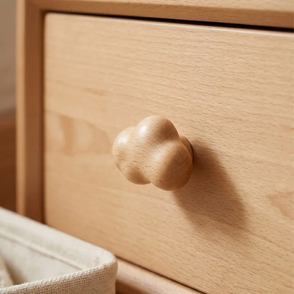 Cloud-Shaped Wood Cabinet Knob for Dressers and Cabinets