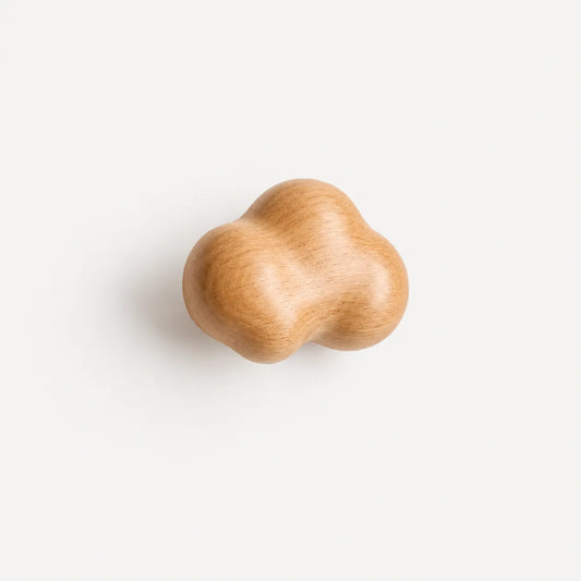 Cloud-Shaped Wood Cabinet Knob for Dressers and Cabinets