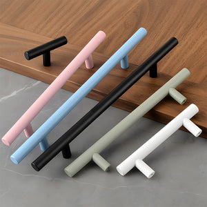 Colorful Aluminum Alloy Round Bar Cabinet Pulls