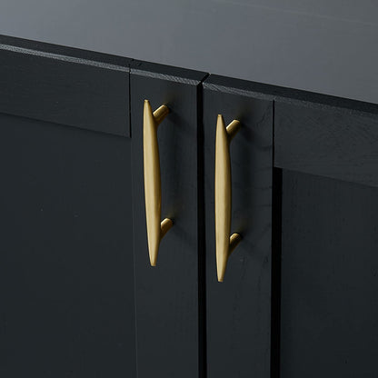 Comforsyco 1Modernist Soild Gold Brass Cabinet Handles And Kitchen Cupboard Knobs