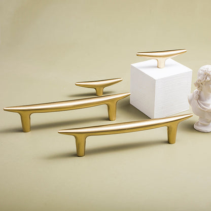 Comforsyco 1Modernist Soild Gold Brass Cabinet Handles And Kitchen Cupboard Knobs