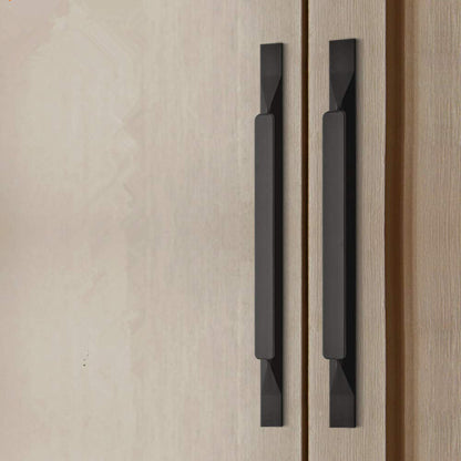 Comforsyco 2 Pack Aluminum Edge Pull Cabinet Handles