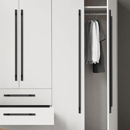 Comforsyco 2 Pack Aluminum Edge Pull Cabinet Handles