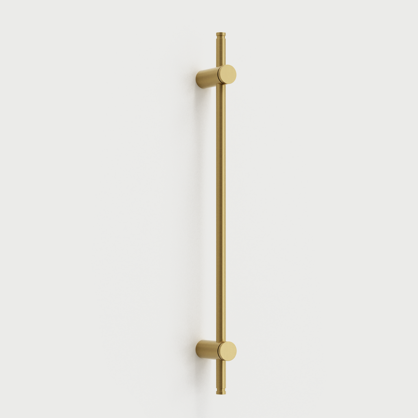 Comforsyco Adjustable Long Round Bar Cabinet Pulls, Gold / Brushed Brass Finish