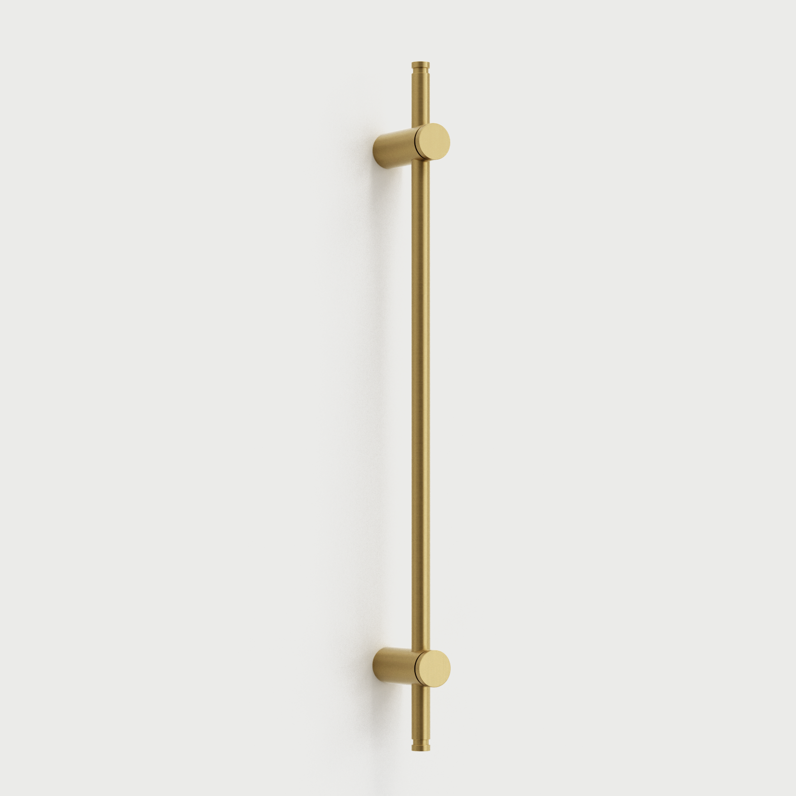 Comforsyco Adjustable Long Round Bar Cabinet Pulls, Gold / Brushed Brass Finish