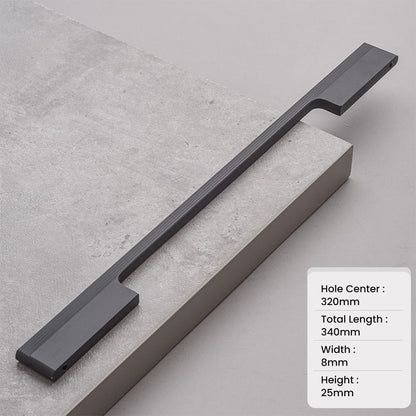 Comforsyco Aluminum Alloy Extended Cabinet Pulls Drawer Knobs for Kitchen