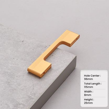 Comforsyco Aluminum Alloy Extended Cabinet Pulls Drawer Knobs for Kitchen