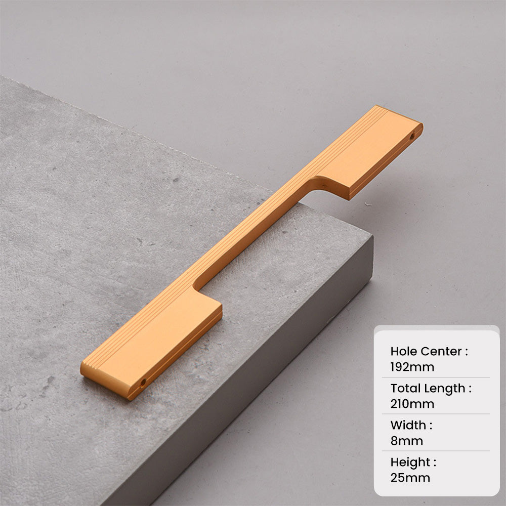 Comforsyco Aluminum Alloy Extended Cabinet Pulls Drawer Knobs for Kitchen