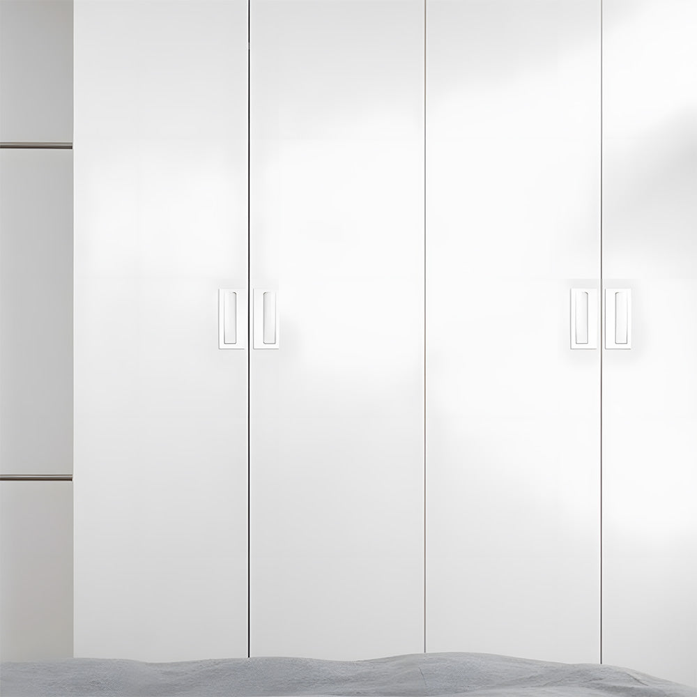 Comforsyco Aluminum Alloy Recessed Flush Finger Pulls for Sliding Doors