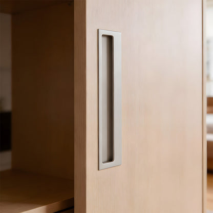 Comforsyco Aluminum Alloy Recessed Flush Finger Pulls for Sliding Doors