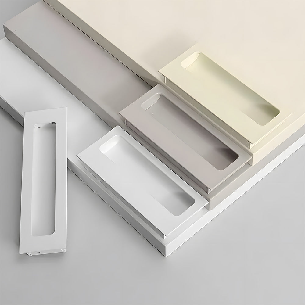 Comforsyco Aluminum Alloy Recessed Flush Finger Pulls for Sliding Doors