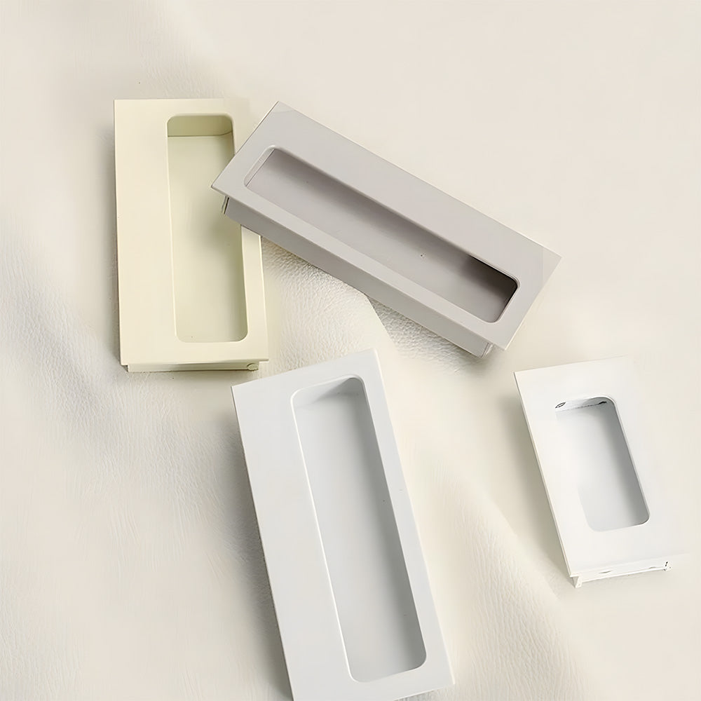 Comforsyco Aluminum Alloy Recessed Flush Finger Pulls for Sliding Doors