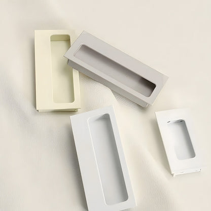Comforsyco Aluminum Alloy Recessed Flush Finger Pulls for Sliding Doors