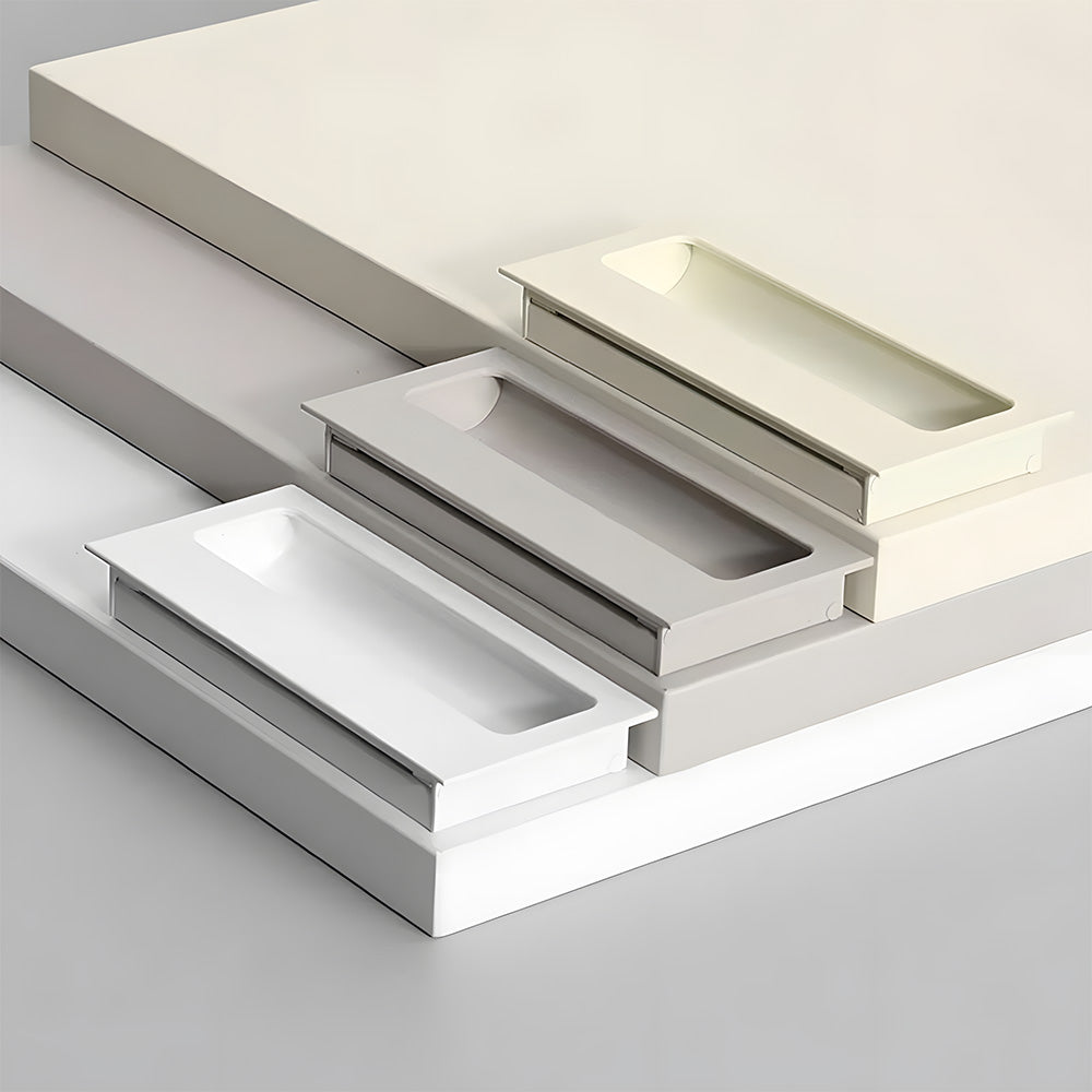 Comforsyco Aluminum Alloy Recessed Flush Finger Pulls for Sliding Doors