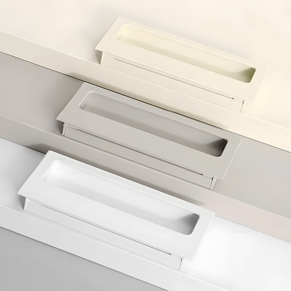Comforsyco Aluminum Alloy Recessed Flush Finger Pulls for Sliding Doors