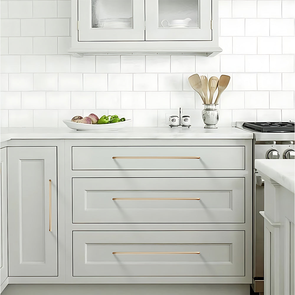 Comforsyco Aluminum Alloy Rounded Arc Cabinet Pulls and Drawer Handles