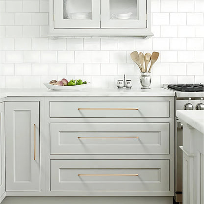 Comforsyco Aluminum Alloy Rounded Arc Cabinet Pulls and Drawer Handles