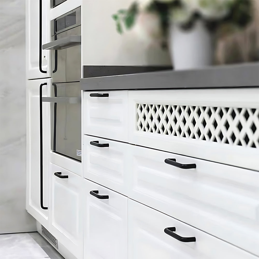 Comforsyco Aluminum Alloy Rounded Arc Cabinet Pulls and Drawer Handles