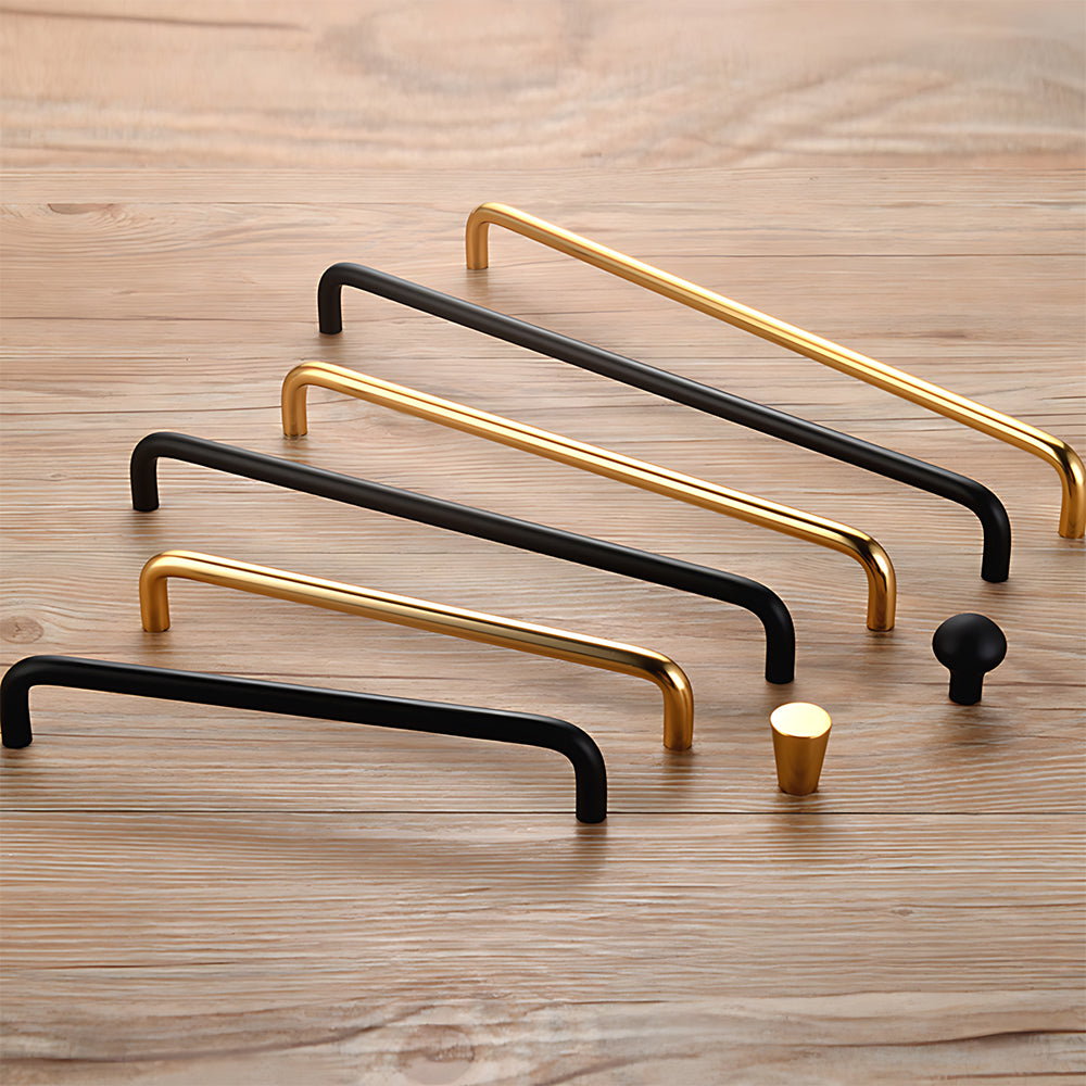 Comforsyco Aluminum Alloy Rounded Arc Cabinet Pulls and Drawer Handles