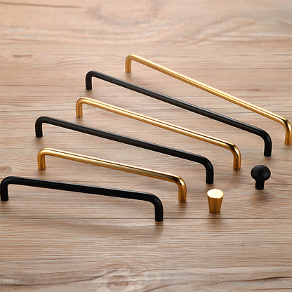 Comforsyco Aluminum Alloy Rounded Arc Cabinet Pulls and Drawer Handles