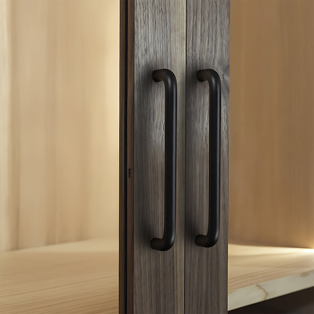Comforsyco Aluminum Alloy Rounded Arc Cabinet Pulls and Drawer Handles