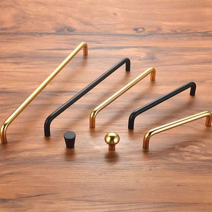 Comforsyco Aluminum Alloy Rounded Arc Cabinet Pulls and Drawer Handles