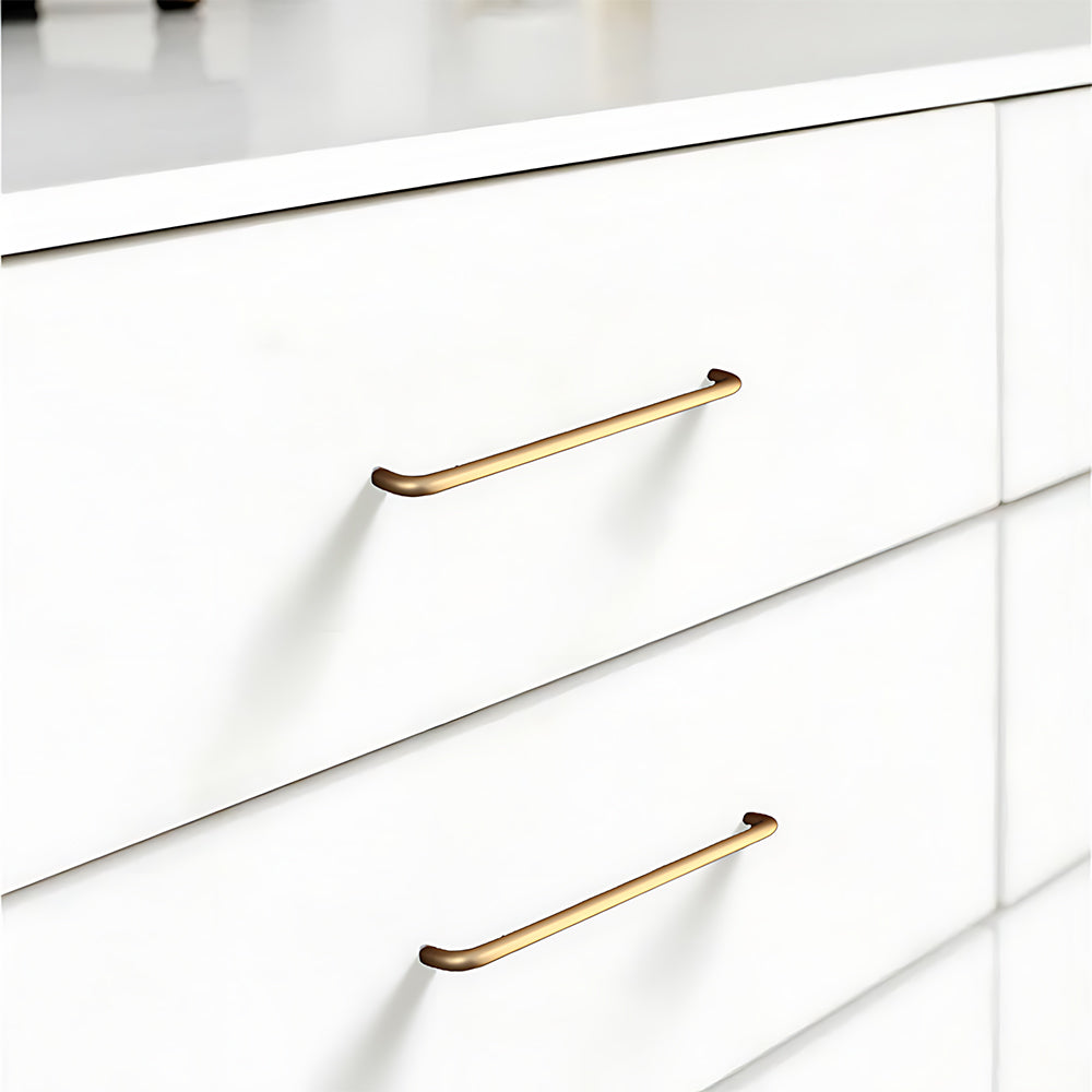 Comforsyco Aluminum Alloy Rounded Arc Cabinet Pulls and Drawer Handles