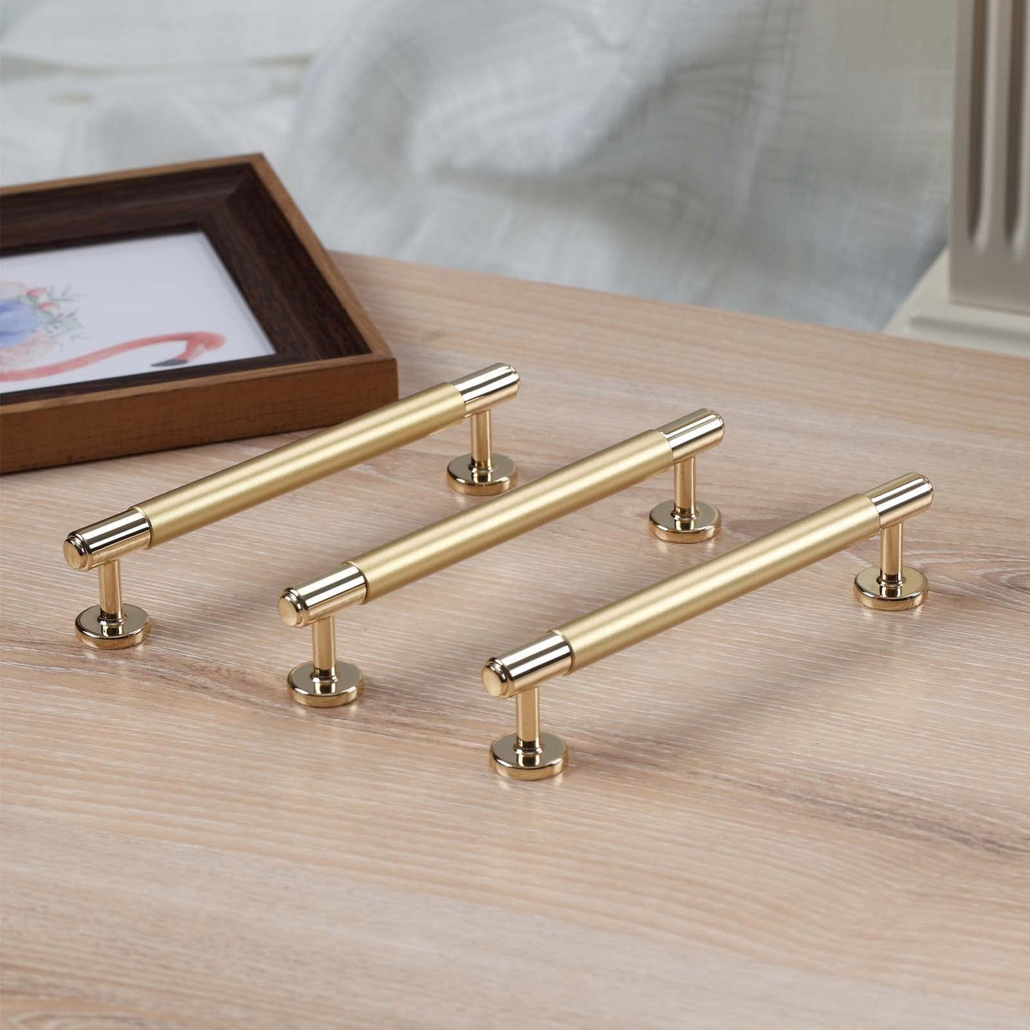 Comforsyco Aluminum Alloy Splicing Kitchen Cabinet Pulls