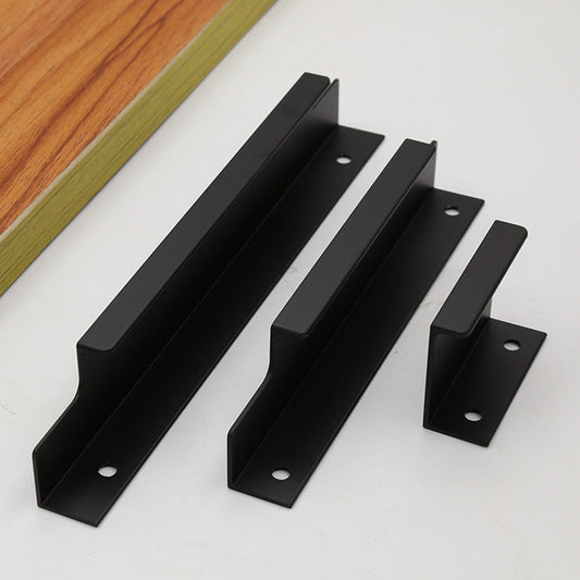Comforsyco Aluminum Finger Edge Pulls for Cabinets and Wardrobes