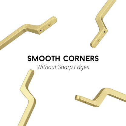 Comforsyco Angled Bar Cabinet Pulls, Aluminum Alloy Drawer Handles