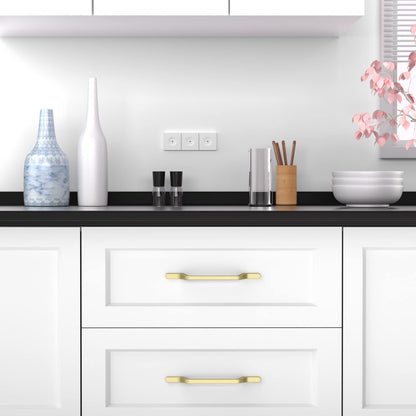 Comforsyco Angled Bar Cabinet Pulls, Aluminum Alloy Drawer Handles