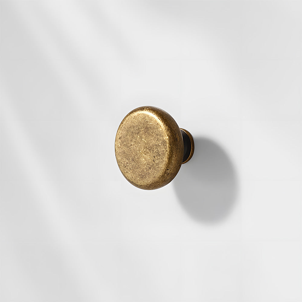Antique bronze tapered bar cabinet pull and knobs, presented for reference on a clean neutral background