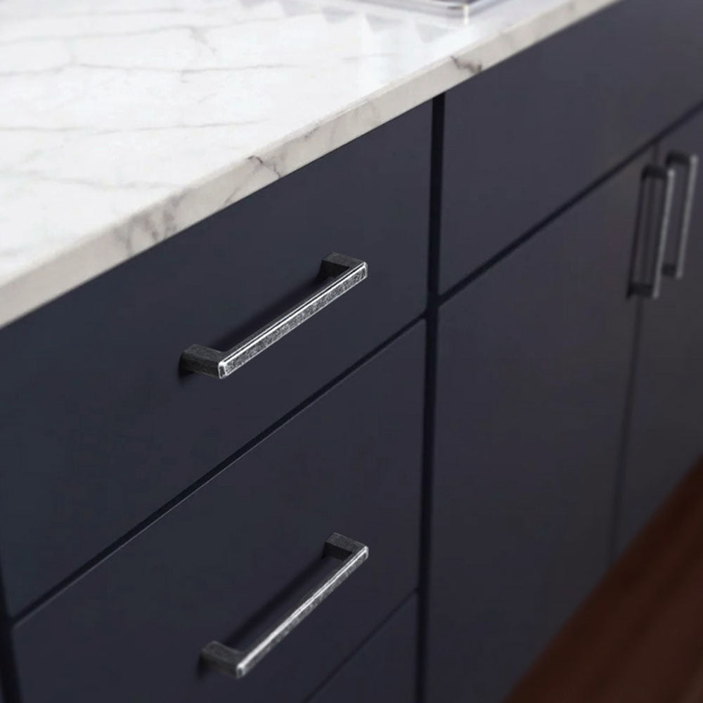 Comforsyco Antique Silver Cabinet Handles, Drawer Pulls and Square Knobs