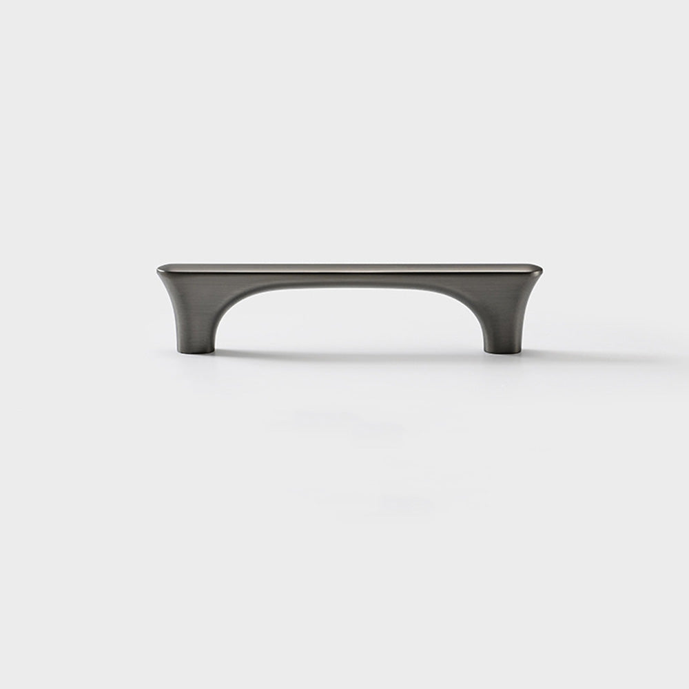 Comforsyco Arched Half Moon Cabinet Handles and Knobs, Zinc Alloy