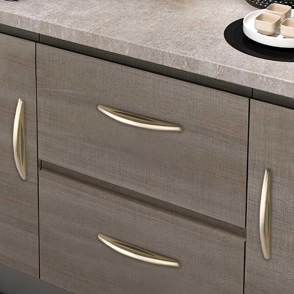 Comforsyco Arched Zinc Alloy Cabinet Handles and Drawer Pulls