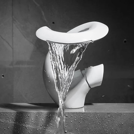 Aria Modern Single Handle Waterfall Bathroom Sink Faucet