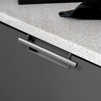 Comforsyco Art Deco Recessed Cabinet Pulls with Round Bar Handle