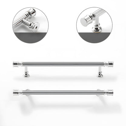 Art Deco fluted brass pulls, knobs, and ring pulls, pictured in one view to highlight the shape and finish