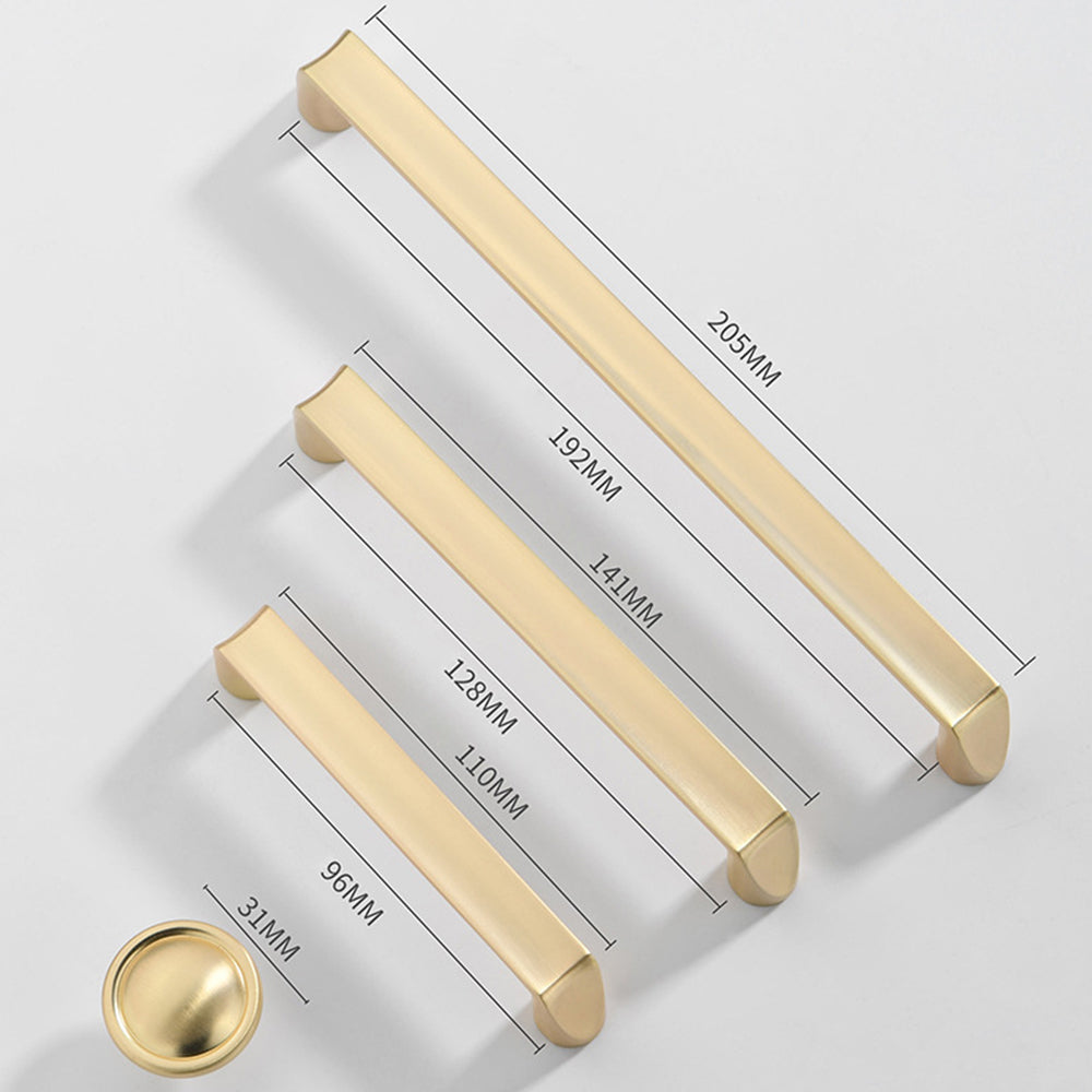 Comforsyco Beveled Zinc Alloy Cabinet Handles and Knobs for Kitchens