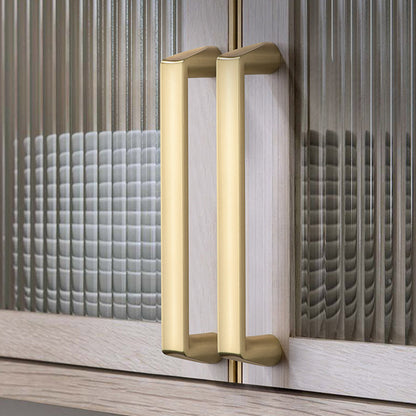 Comforsyco Beveled Zinc Alloy Cabinet Handles and Knobs for Kitchens