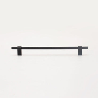 Comforsyco Black / Gold Knurled Round Bar Cabinet Pulls and Drawer Handles