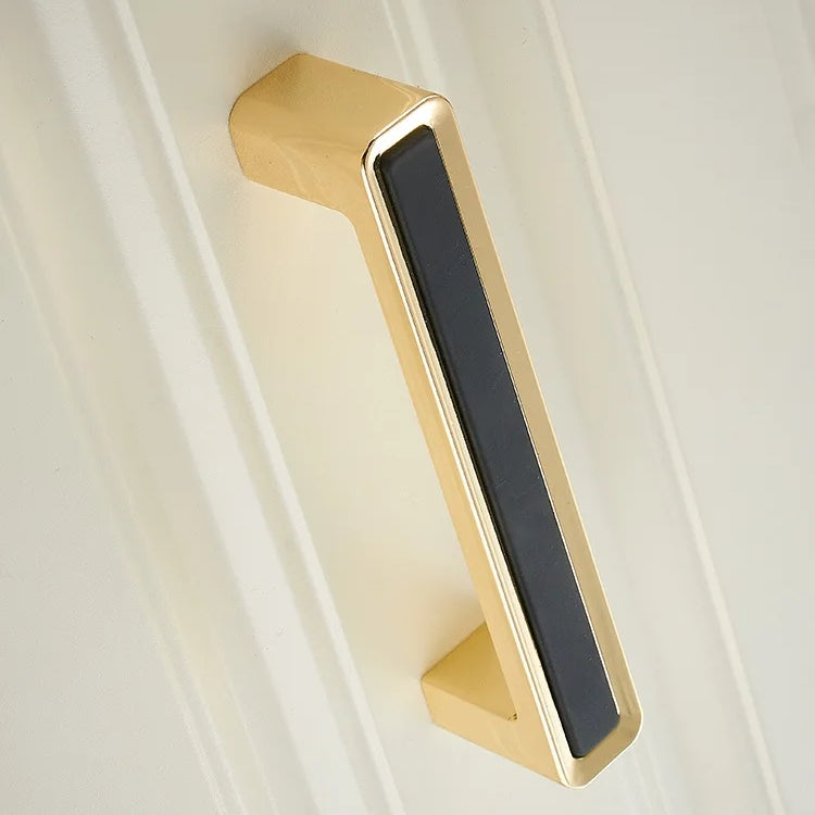 Comforsyco Black Gold Zinc Alloy Cabinet Pulls and Knobs
