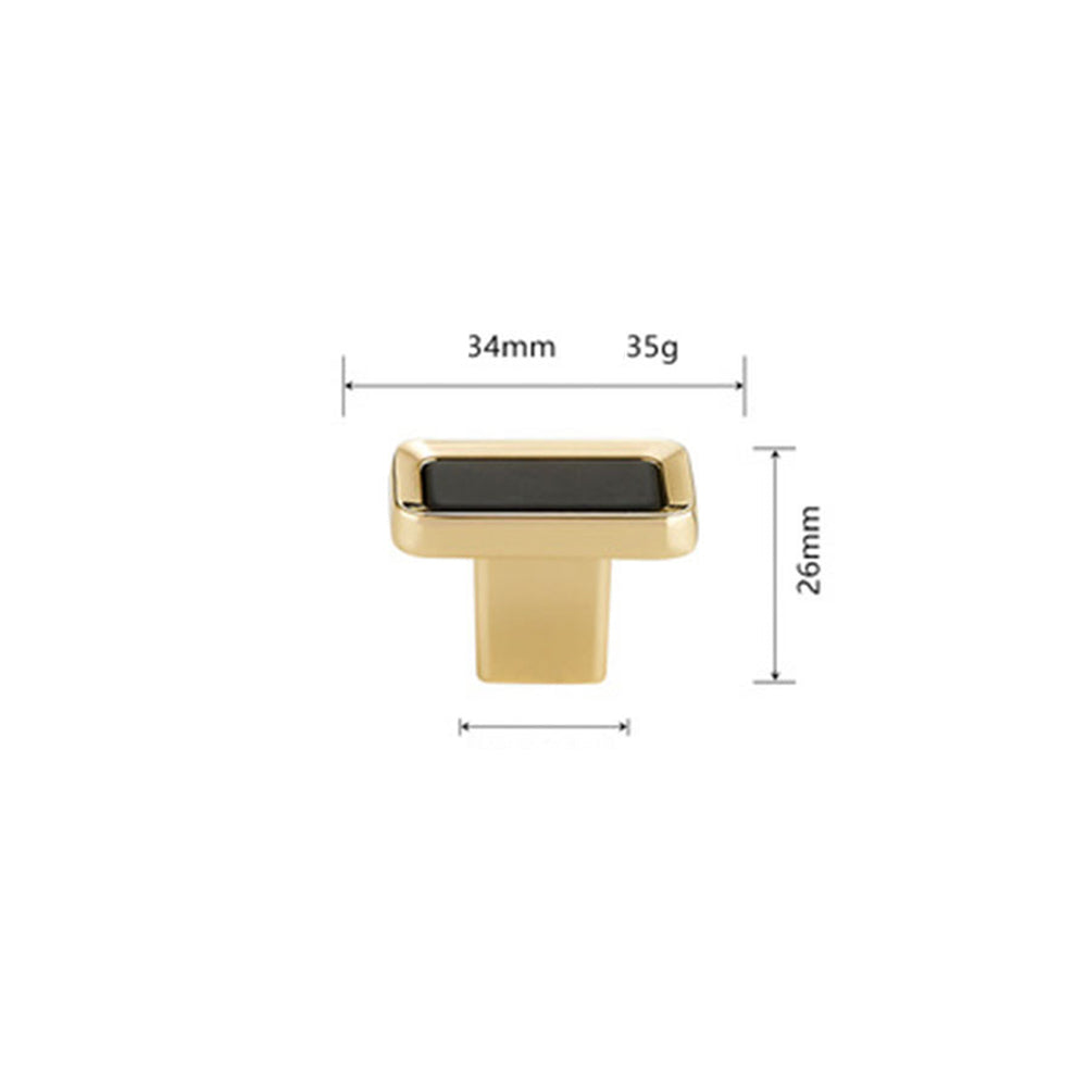 Comforsyco Black Gold Zinc Alloy Cabinet Pulls and Knobs