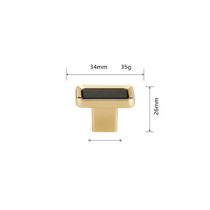 Comforsyco Black Gold Zinc Alloy Cabinet Pulls and Knobs