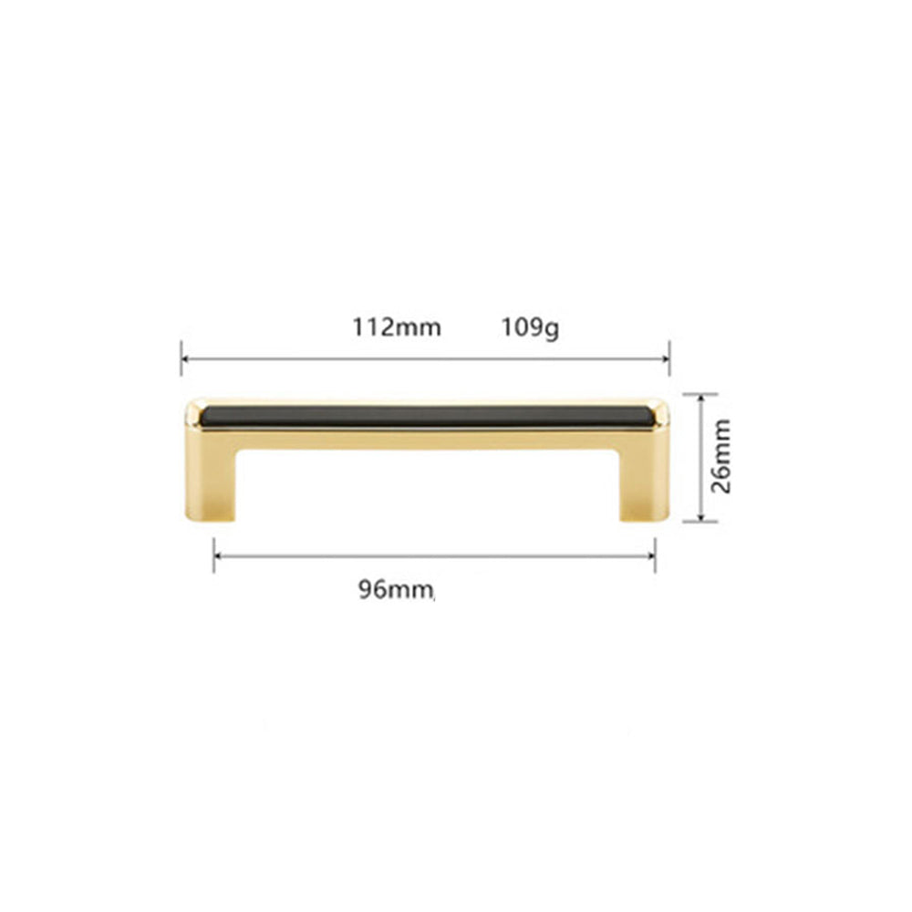 Comforsyco Black Gold Zinc Alloy Cabinet Pulls and Knobs