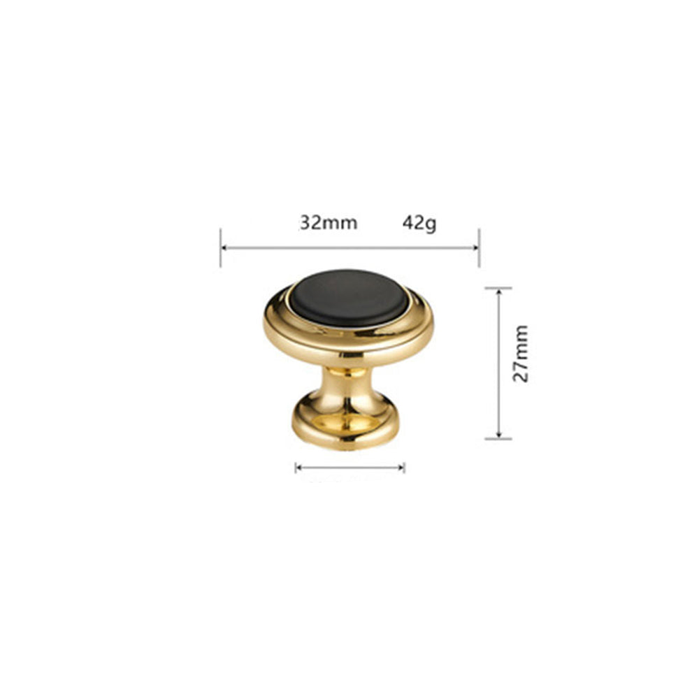 Comforsyco Black Gold Zinc Alloy Cabinet Pulls and Knobs