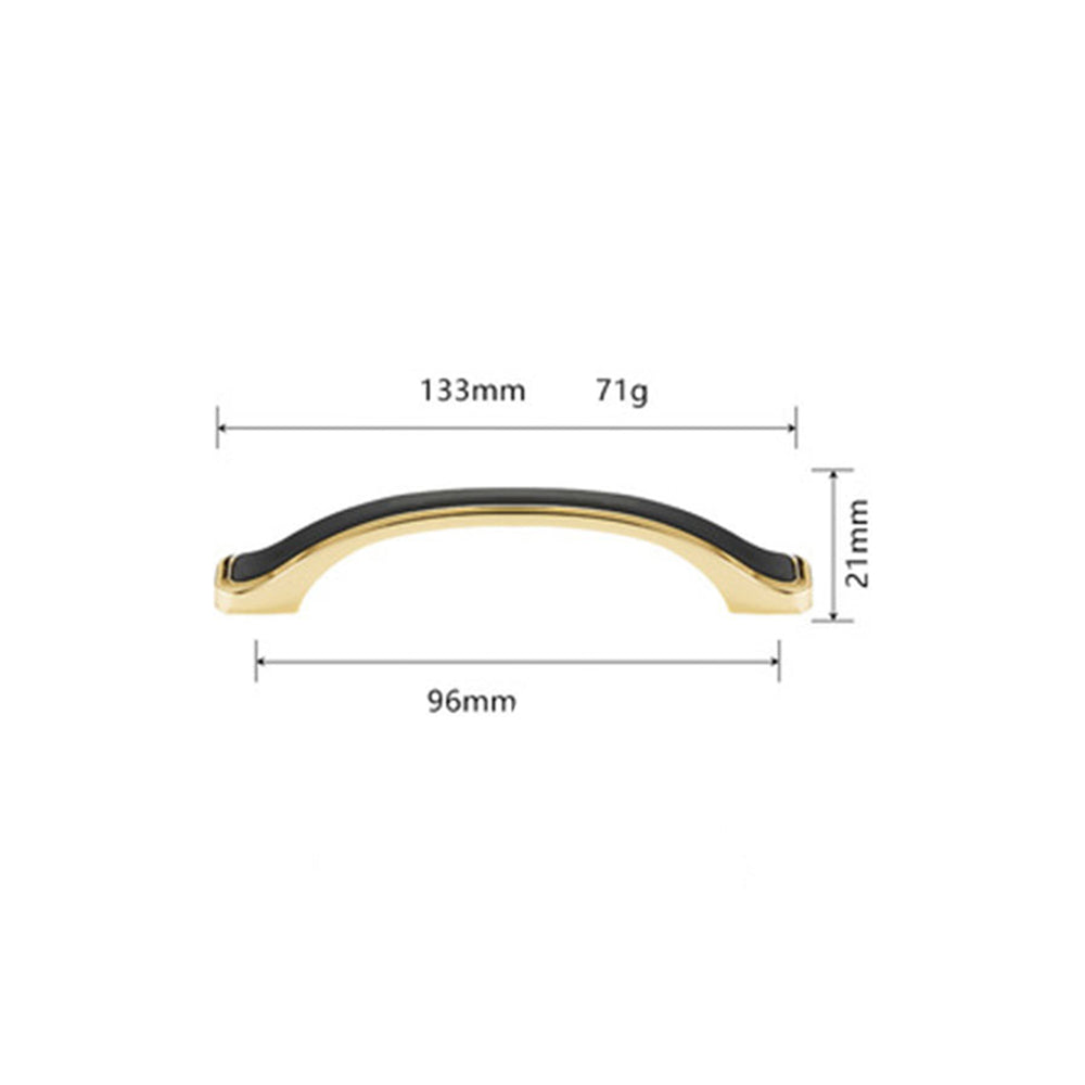 Comforsyco Black Gold Zinc Alloy Cabinet Pulls and Knobs